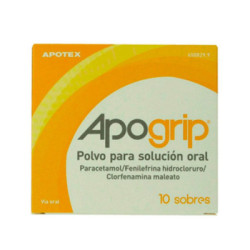 Apogrip 10 sobres polvo para solucion oral