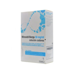 Minoxidil biorga 50 mg ml solucion cutanea 3 frascos 60 ml 3 accionadores de boquilla y 2 accionadores con canula